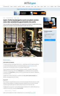 Concept Banneton Sandwicherie artisanale