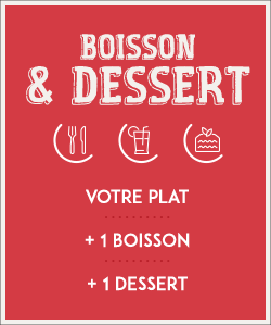 Formule PDJ Boisson Dessert