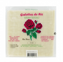 GALETTES DE RIZ CARRE 17CM RED ROSES 1KG