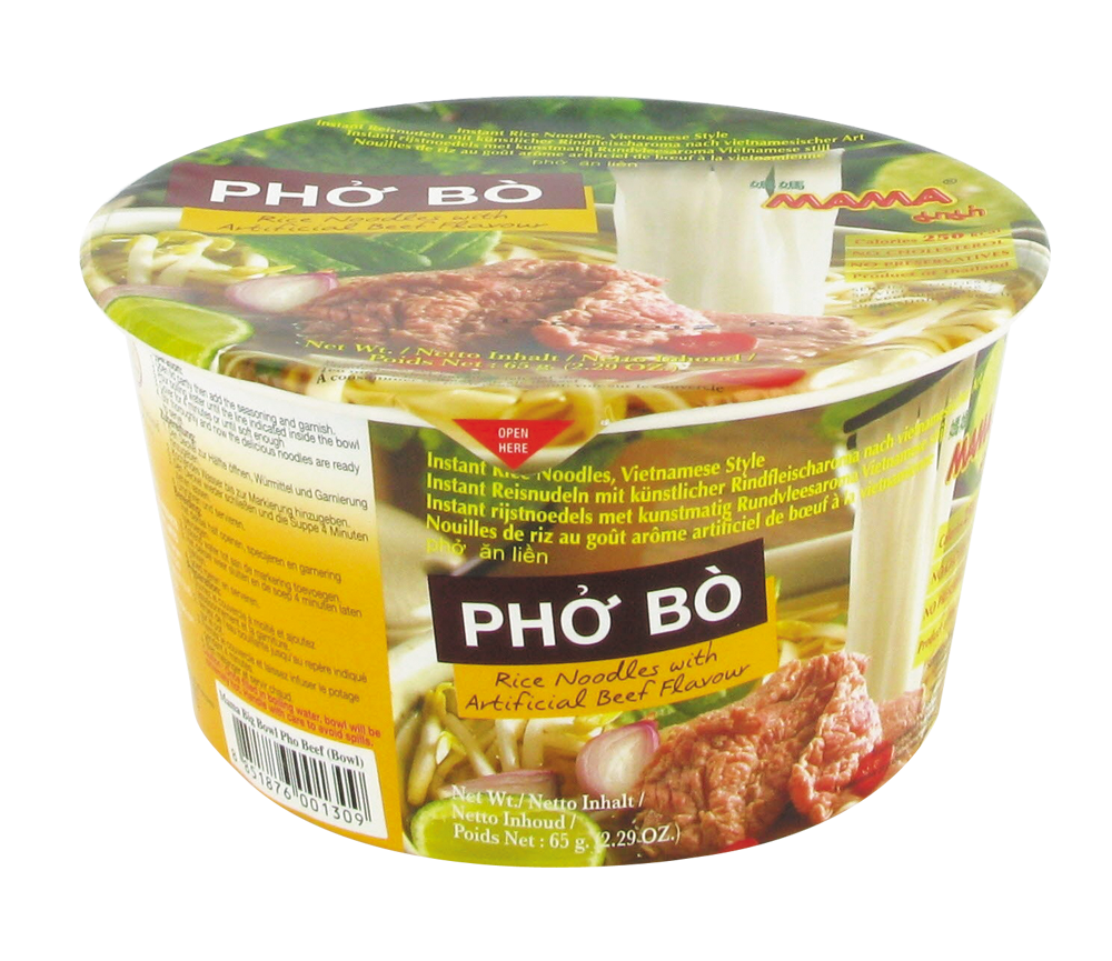 NOUILLES DE RIZ BOEUF PHO BO CUP MAMA 65G