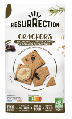 Image de Crackers blé olive & romaron - 100gr 