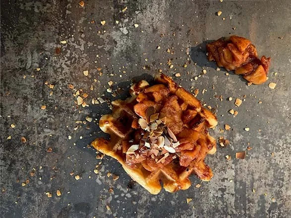 Gaufre aux myrtilles*