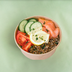 Image de Salade Saumon lentilles 