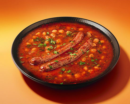 Soupe de pois chiche Merguez