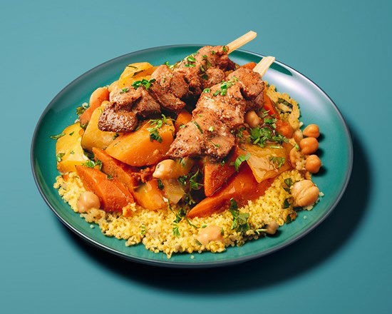 Couscous Brochette de poulet