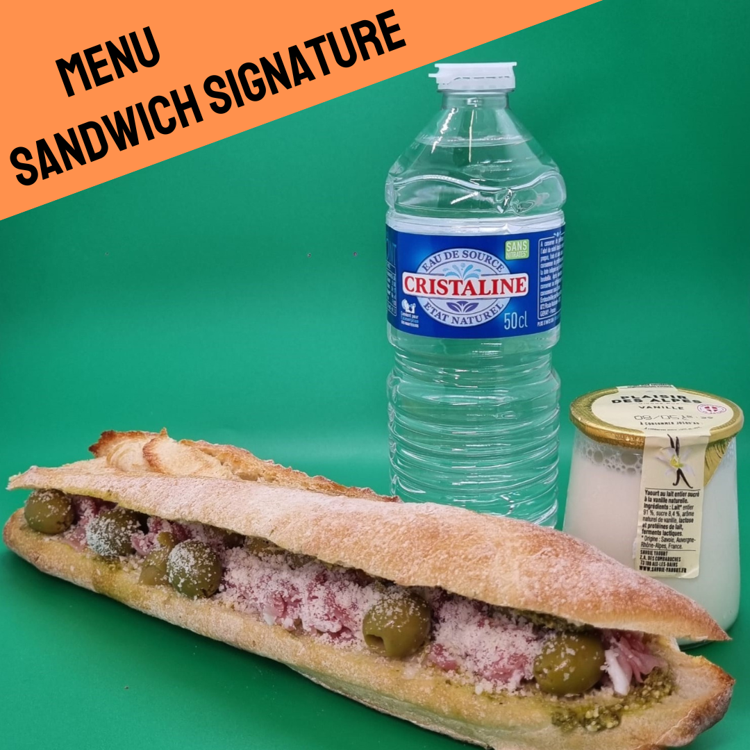 Menu sandwich signature