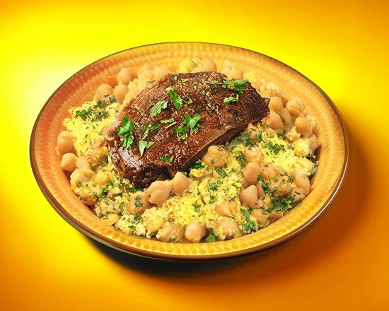 Couscous aux pois chiches boeuf