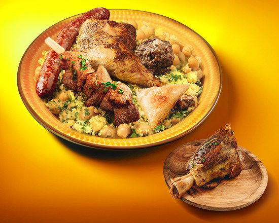 Couscous aux pois chiches Royal + Agneau