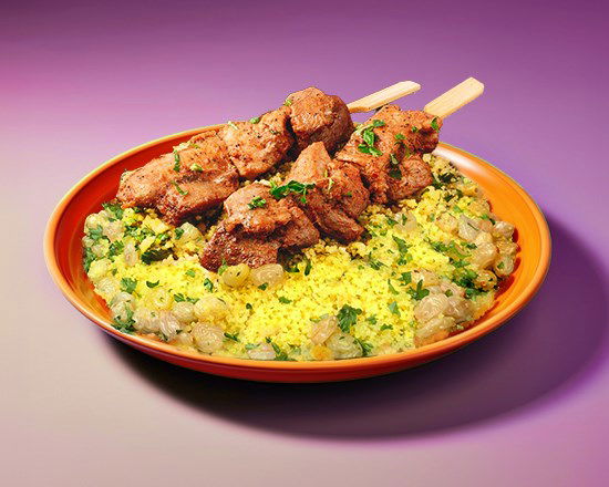 Couscous aux raisins Brochette