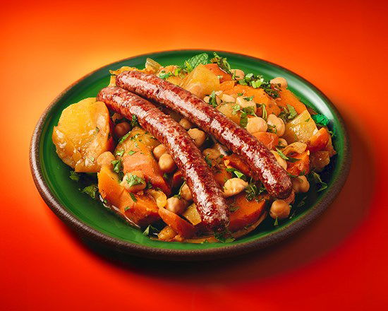 Légumes à l'oriental Merguez