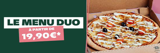 2 PIZZAS + 1 BOISSON GRAND FORMAT