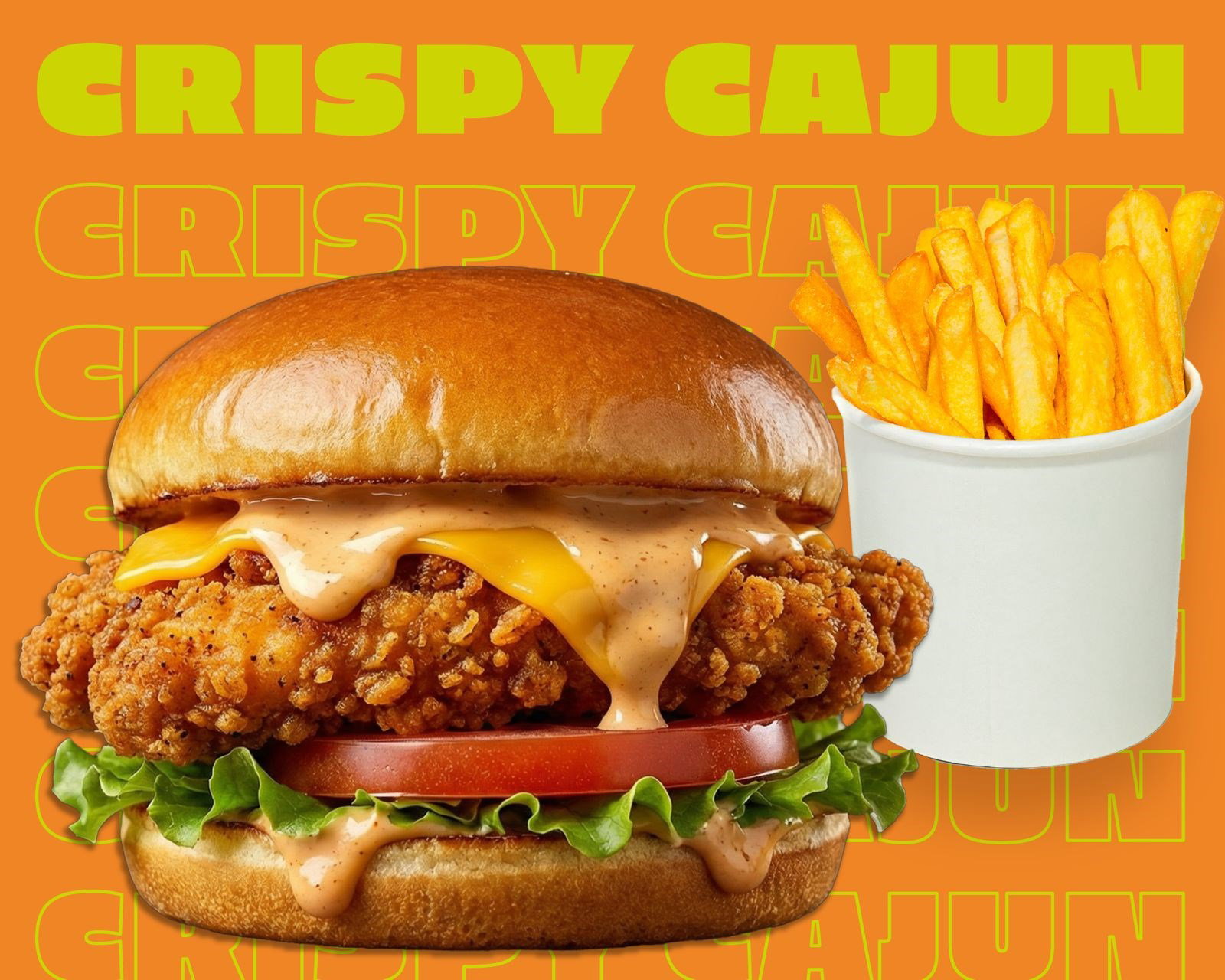 Crispy Cajun Burger