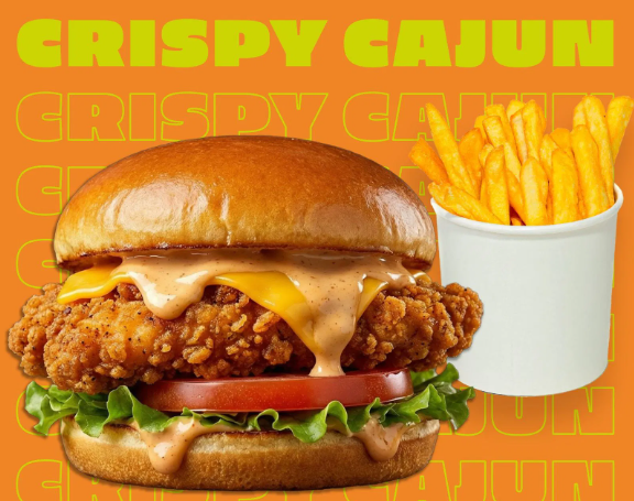 Crispy Cajun Burger.