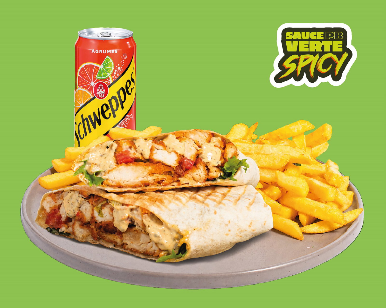 🌶️🍗 Menu Wrap Spicy Roll