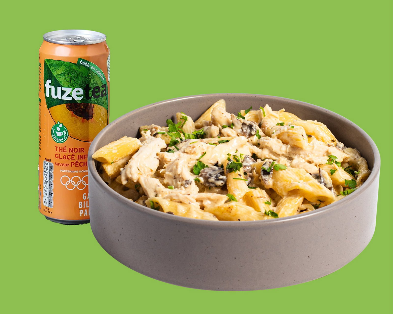 🍄🍝 Menu Pâtes Fermières Poulet
