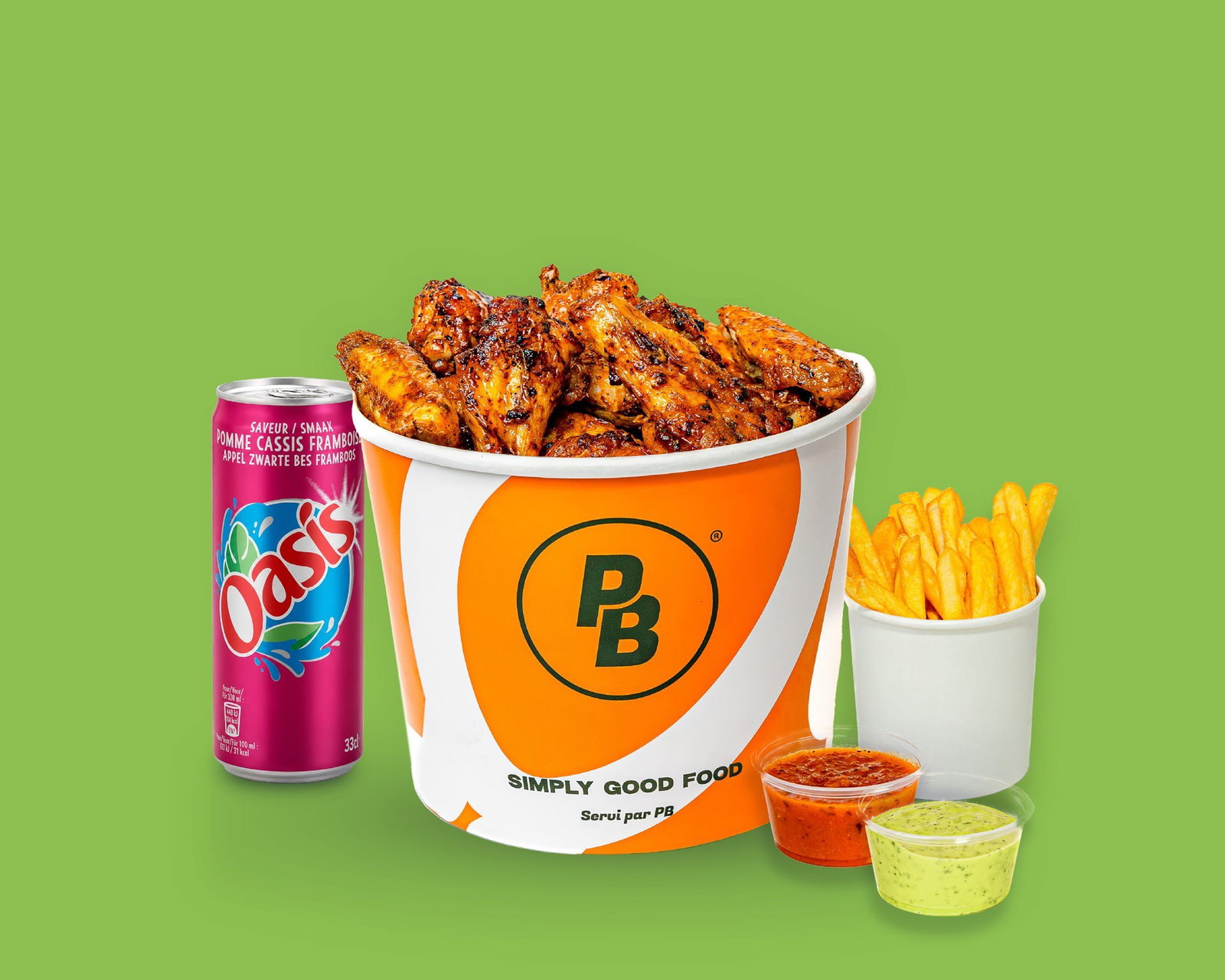 🍗🔥 Menu Bucket 10 Wings Braisées