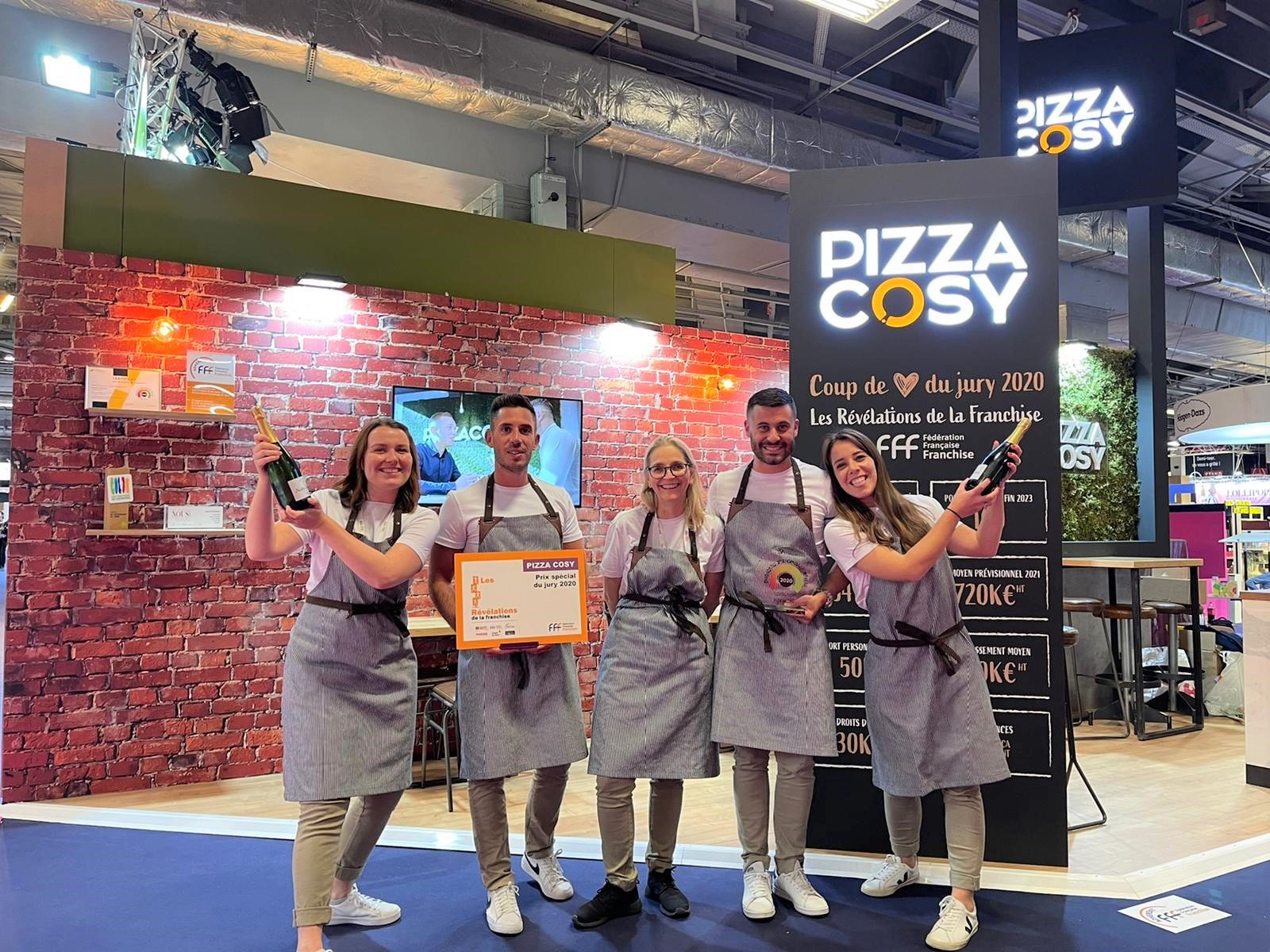 L'équipe Pizza Cosy au Franchise Expo Paris